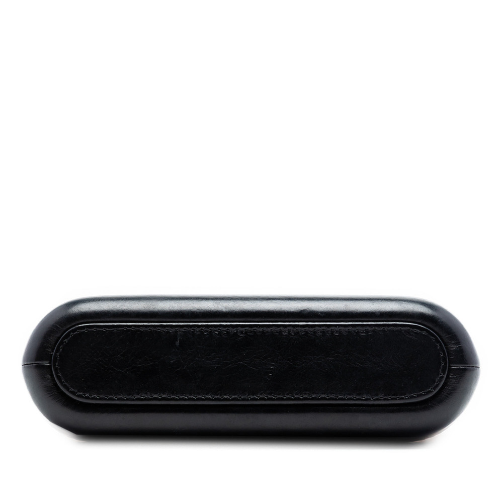 Pre-Loved Chanel Bicolor Aged Calfskin Gabrielle Double Zip Clutch with Chain - Picture 3 of 8